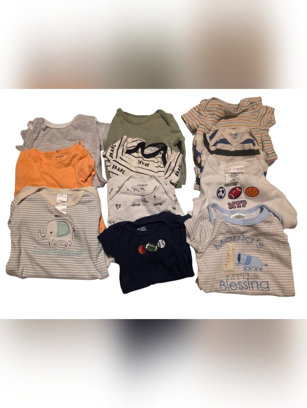 11 Piece Baby Bodysuit - 0-3 Months Old